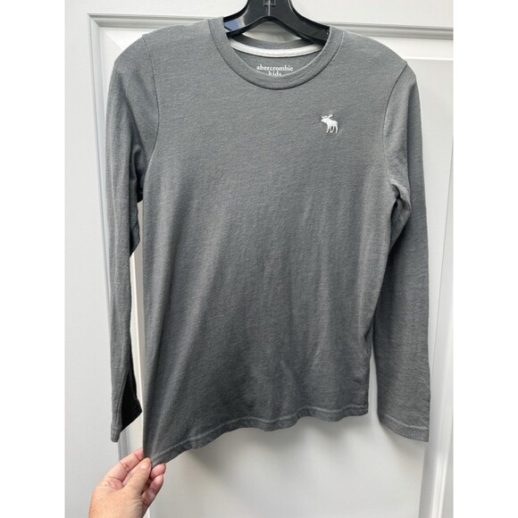 ABERCROMBIE‎ KIDS Gray Long Sleeve Tee Shirt Size 11/12 Cotton/Poly blend - Picture 1 of 5